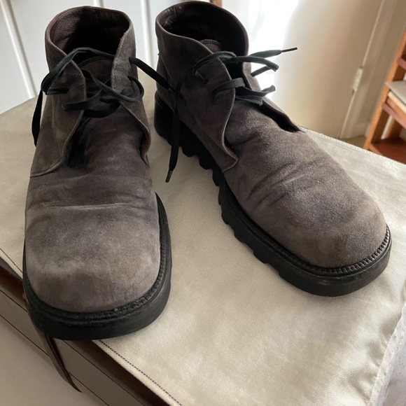 Materia Prima by Goffredo Fantini blue suede shoes - Picture 4 of 7